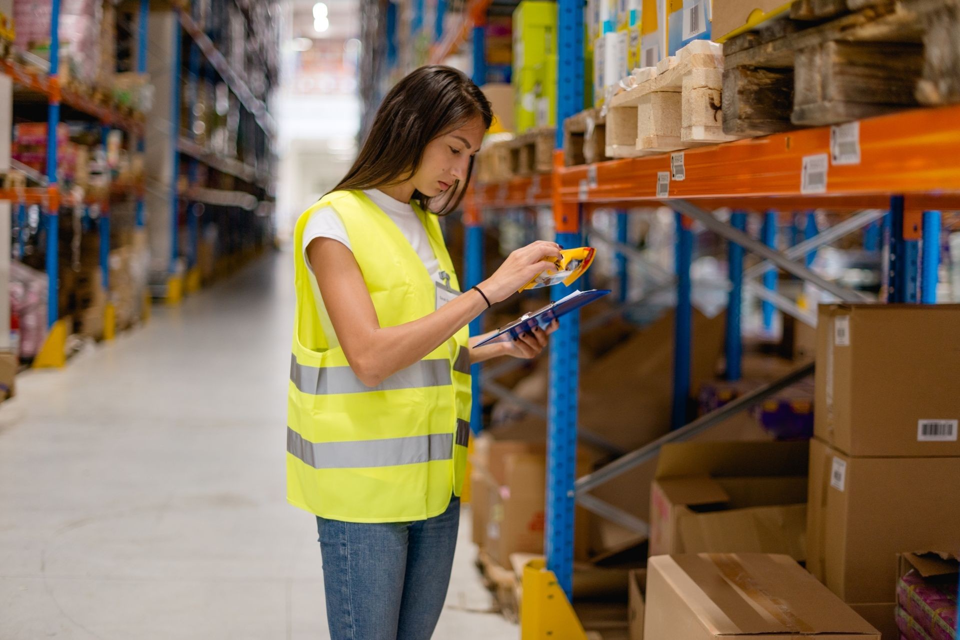 Women working in warehouse